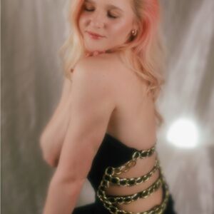 Gold-Chain Accent Black Strapless Dress - Prom attire